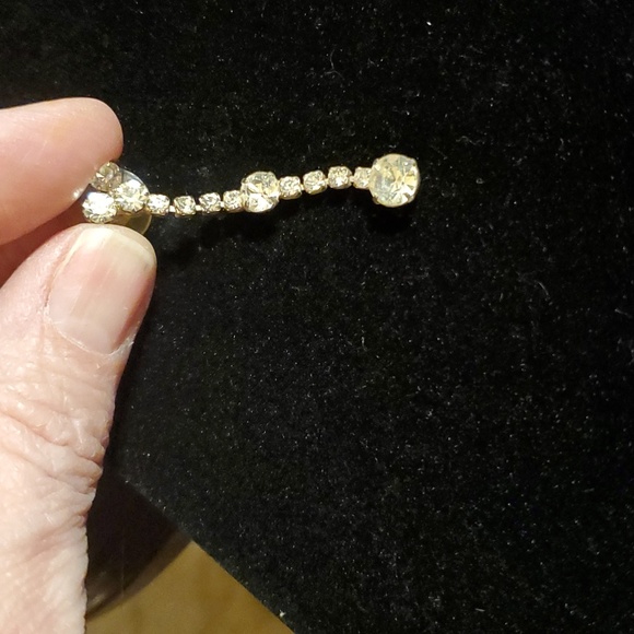 Vintage rhinestone earring and necklace - Picture 2 of 4